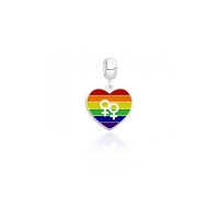 Berloque Simbolo LGBT ( Lesbicas) Prata 925