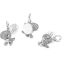 Pingente Dinossauro Pavê, my Friend Prata 925 Pingente Dinossauro Pavê, my Friend Prata 925