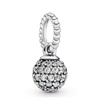 Berloque Luxuoso Pavê Prata 925 Berloque Luxuoso Pavê Prata 925