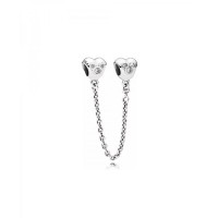 TR-30 Trava/ Corrente de Segurança Ratinho In love  Prata 925