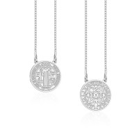 Escapulário São Bento Mini 925 Prata Escapulário São Bento Mini 925 Prata