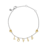 Pulseira Loved em Prata 925 