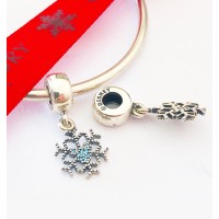 Berloque Floco Neve Ratinho Disney prata 925
