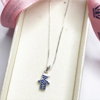 Gargantilha Lindo Menino Prata e Zirconias 