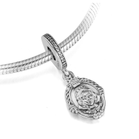 PG-63 Pingente Branca de Neve e o Espelho Prata 925