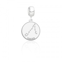 Berloque  Peixes & Constelação Prata 925