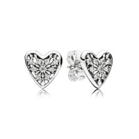 Br-41 Brincos Encanto de Neve em prata e zirconias 