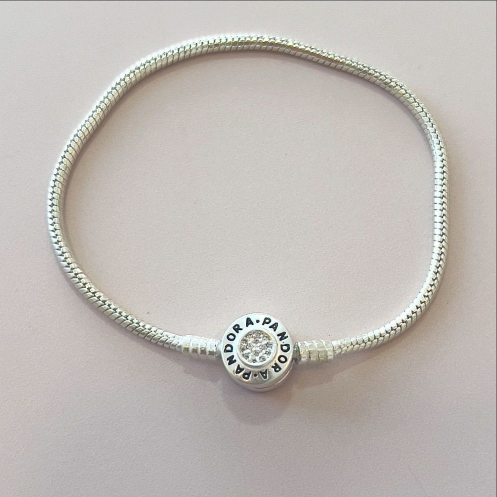 PULSEIRA FLEXIVEL FECHO SIGNATURE CRAVEJADO PRATA 925