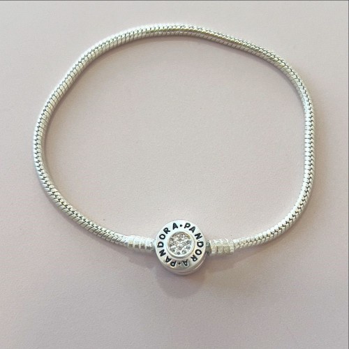 PULSEIRA FLEXIVEL FECHO SIGNATURE CRAVEJADO PRATA 925