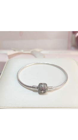 Pulseira  Elegante Cravejada Prata 925