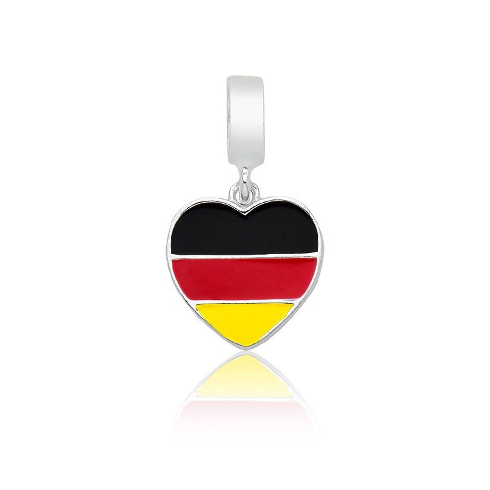 PG-170 Pingente In Love Alemanha Prata/Esmalte