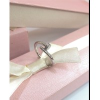 Anel Prego Prata 925 & Zirconia s