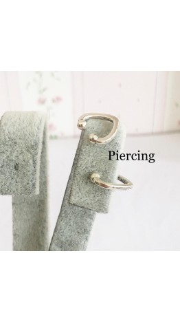 Br-80 Brincos Piercingn  Prata 925