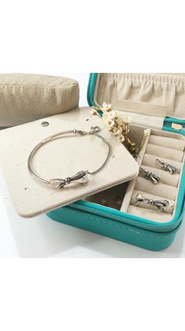 Bracelet Laço Cravejado Prata 925