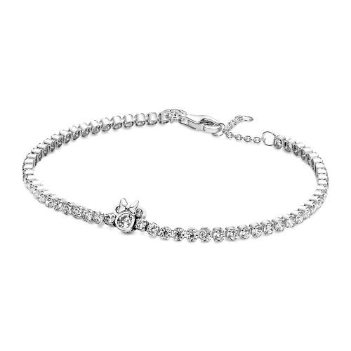 Pulseira Riviera Minnie Prata 925 & Zirconias Cristal 