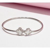 Bracelet V. C.  Trevo Perora  Prata 925