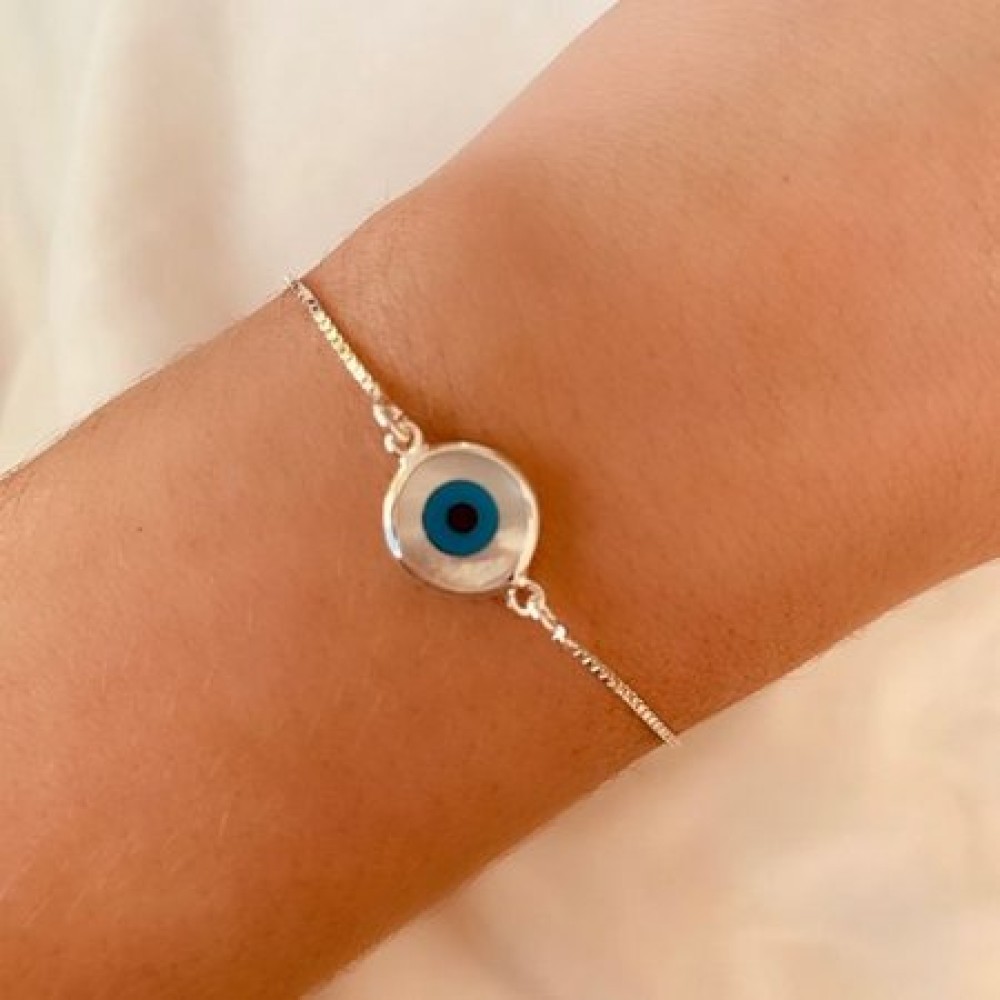 Pulseira Olho Grego/ Turco Prata 925