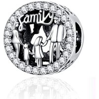Berloque Família em Prata 925 