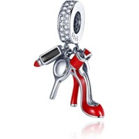 Berloque Sapato/Batom/ Espelho Prata 925 Berloque Sapato/Batom/ Espelho Prata 925