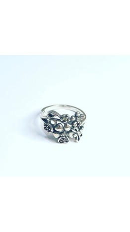 Anel Flores Silvestre Prata 925