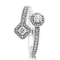 Anel Elegante Encontro Prata 925 Anel Elegante Encontro Prata 925