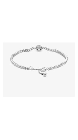 Pulseira Riviera Zirconias brilhantes Prata 925