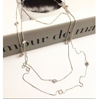 Gargantilha Rivieras Prata 925 e Zirconias Brancas  Tf