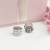 Berloque Gatinho Céu Estrelado zirconias Azuis Prata Berloque Gatinho Céu Estrelado zirconias Azuis Prata