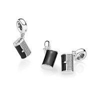 PG-92 Pingente Clutch em Prata 925 e Zirconias Brancas PG-92 Pingente Clutch em Prata 925 e Zirconias Brancas