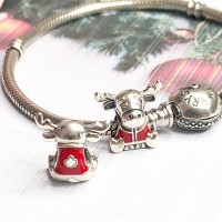 Berloque Rena Feliz Natal 925 Berloque Rena Feliz Natal 925