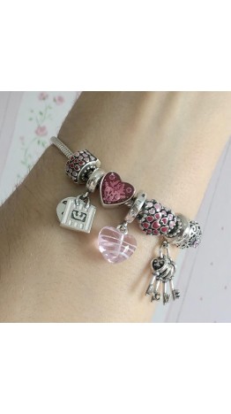 PG-217 Pingente Love Chave em Prata 925