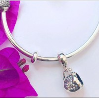 Berloque Xícara love Café Cravejada Prata 925 Berloque Xícara love Café Cravejada Prata 925