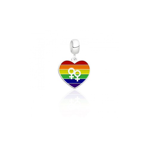 Berloque Simbolo LGBT ( Lesbicas) Prata 925