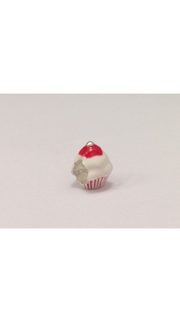 BE-117 Berloque Cupcake Em Prata 925 E Esmalte