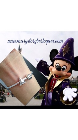 Berloque Chapeu do Mago Mickey em Prata