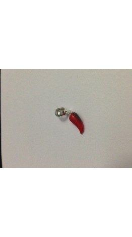 PG-299 Pingente Poderosa Pimenta em Prata 925 e Esmalte