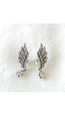 Brincos Luxuoso laços  Vintage Prata 925