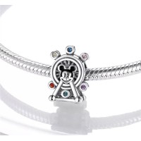 Berloque Roda Gigante Colorida Mickey Prata 925 Berloque Roda Gigante Colorida Mickey Prata 925