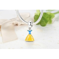 PG-64 Pingente Branca de Neve Prata 925 e Esmalte 