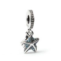 Berloque Estrela do Mar e Concha Prata 925