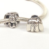 Berloque Menina Doce Oração( Primeira Comunhão em Prata 925)