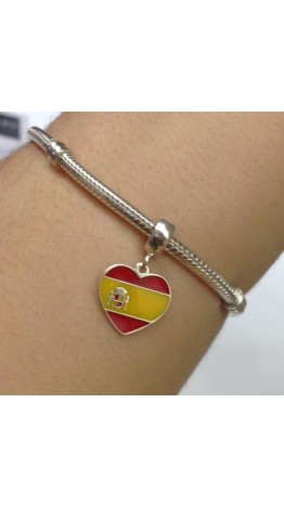 PG-175 Pingente In Love Espanha em Prata 925