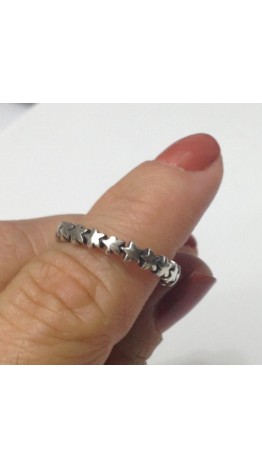 A-48 Anel Estrelas By Mary Story em Prata925