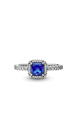 Anel Beleza Eterna Azul zirconias 