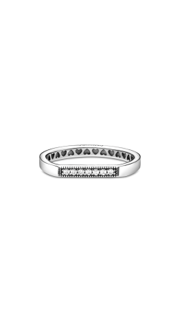 Anel Aparador Love Prata 925 zirconias 