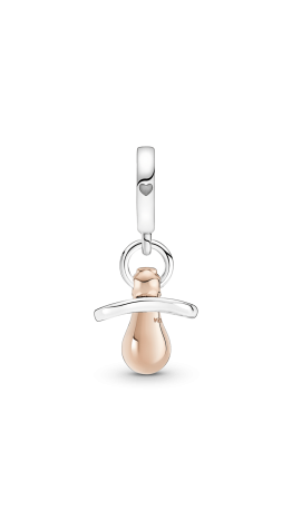Berloque Chupeta Prata 925e zirconias 