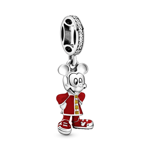  Berloque Mickey Samurai Prata 925