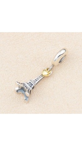  Pingente Torre Eiffel Paris  In Love Prata 925