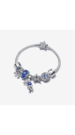 Pulseira Fecho Estrela Cravejada zirconias Prata 925