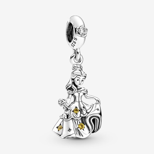 Berloque Bella  Princesa Prata 925 e zirconias 